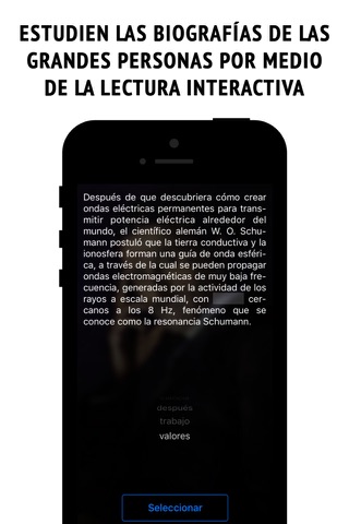 Tesla - interactive biography screenshot 2