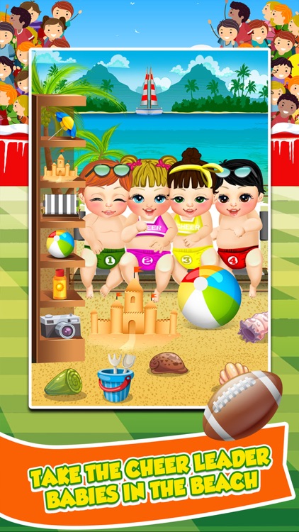 Cheerleader Baby Salon Spa - Candy Food Cooking Kids Maker Games for Girls!