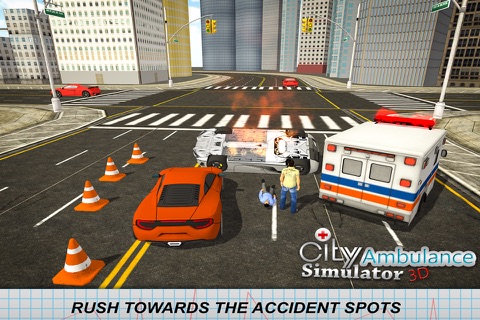 City Rescue Ambulance Driver Simulator 3D screenshot 2