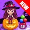 Bubble Shooter Mania Halloween is a super addictive witch puzzle game