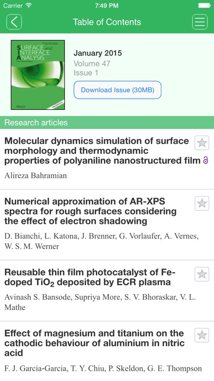 Surface and Interface Analysis