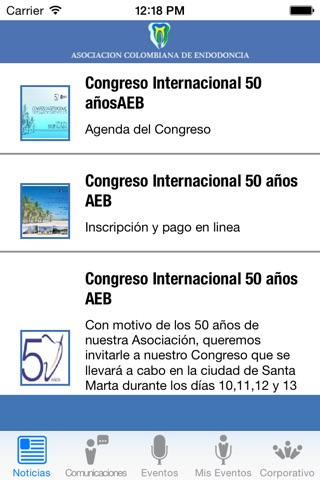 Asociación Colombiana de Endocrinología screenshot 2