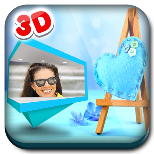 3D Love Collage Photo Frames