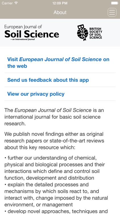 European Journal of Soil Science