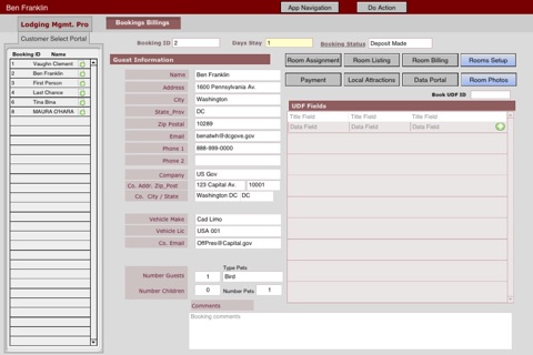 Lodging Mgmt Pro DBM screenshot 2