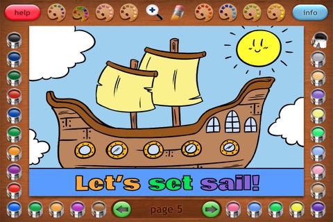 Coloring Book 30 Lite: Pirates screenshot 2