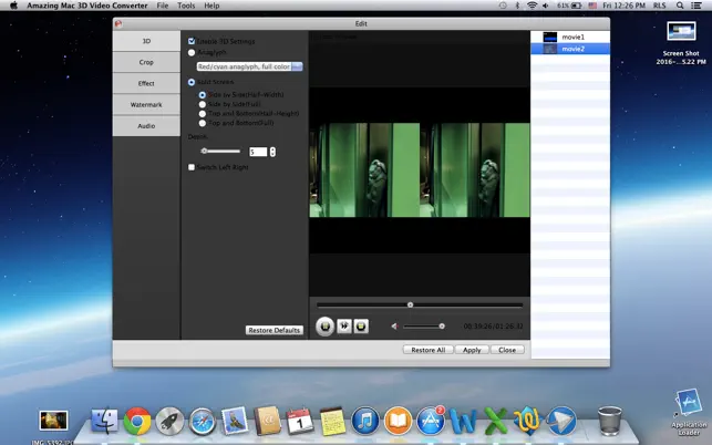 ‎3D Video Converter Pro Screenshot