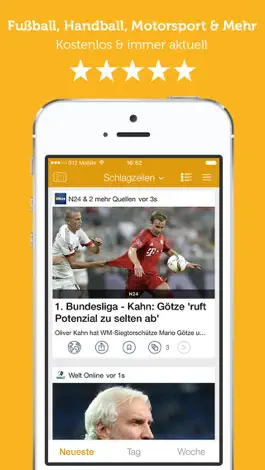 Game screenshot Sportnachrichten - Fußball, Bundesliga, Formel 1, Boxen, Tennis, Handball & Basketball mod apk