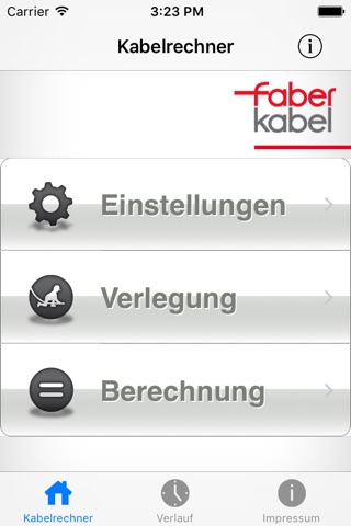 Kabelrechner screenshot 2