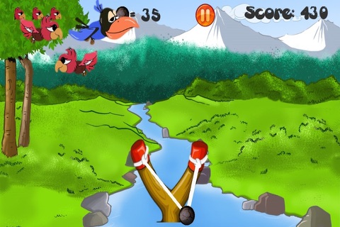 Slingshot Bird Sling Shooter:  A Fly Bubble Birdy Hunter Game screenshot 3