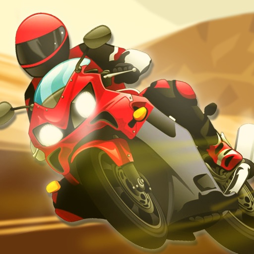Motorcycle Traffic Champs - The Epic Desert Road Ruler Icon