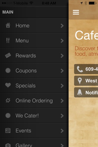 Cafe Capuano screenshot 2