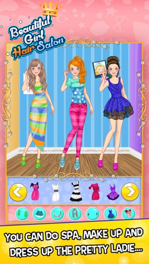 Beautiful Girl Hair Salon with Dress Up kids Game(圖5)-速報App