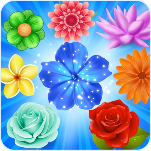 Beautiful Garden Flower: Match Game iOS App