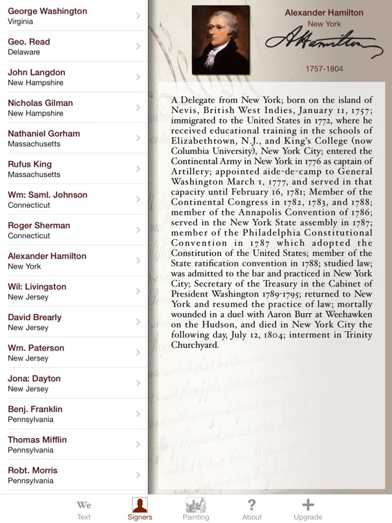 Constitution for iPad