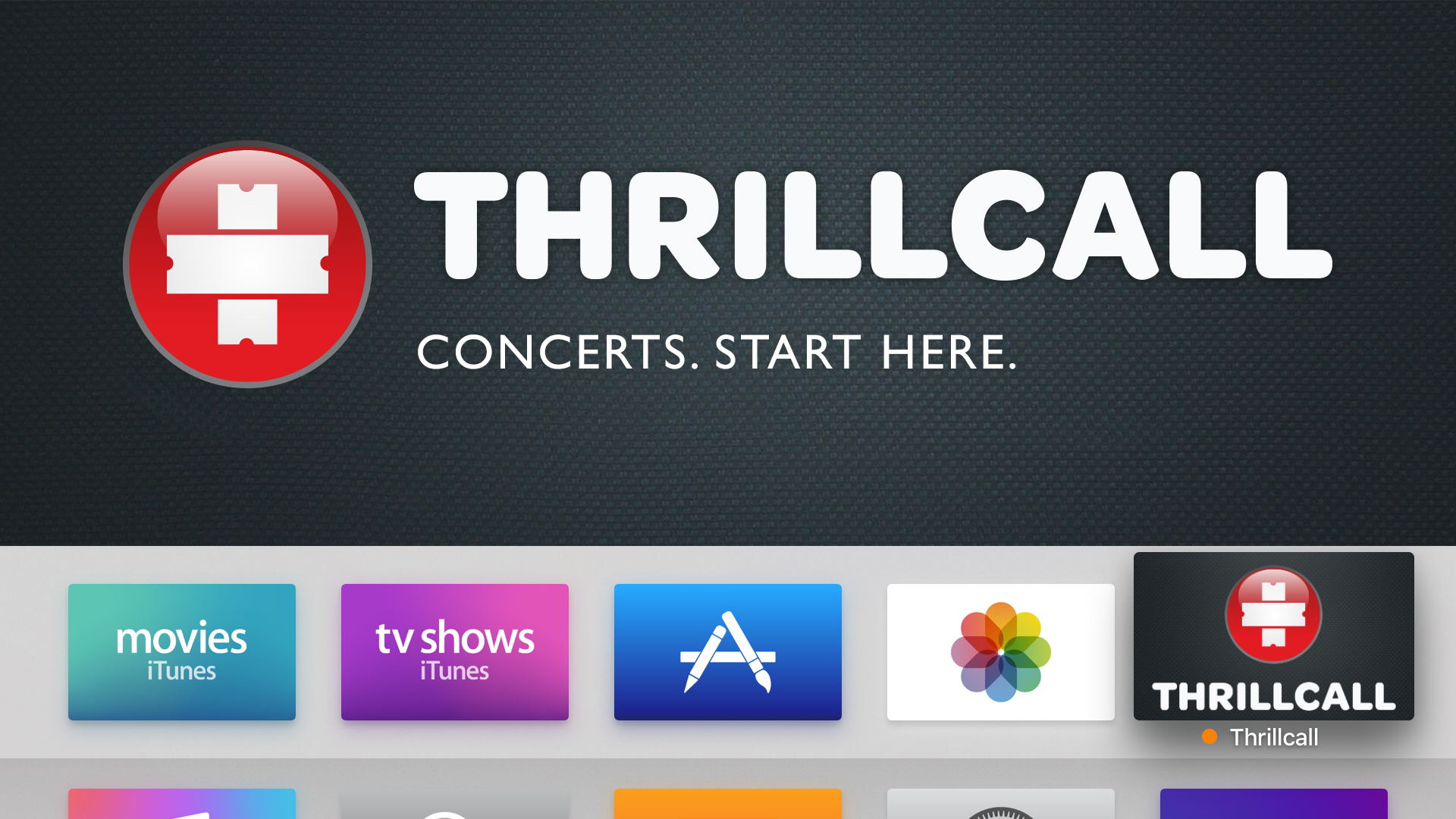 Thrillcall TV Concerts screenshot 1