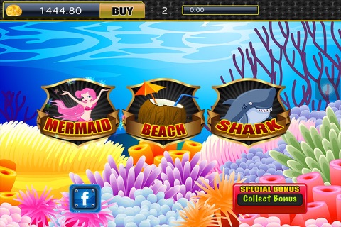 Shark at Mermaid Beach Slots Pro - Wild Casino Slot Machines and Lucky Spins screenshot 2