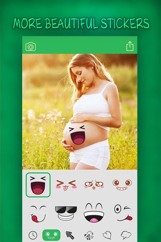 Baby Sticker.s - Pregnancy Milestone Photo.s Booth & Maternity Camera screenshot 4