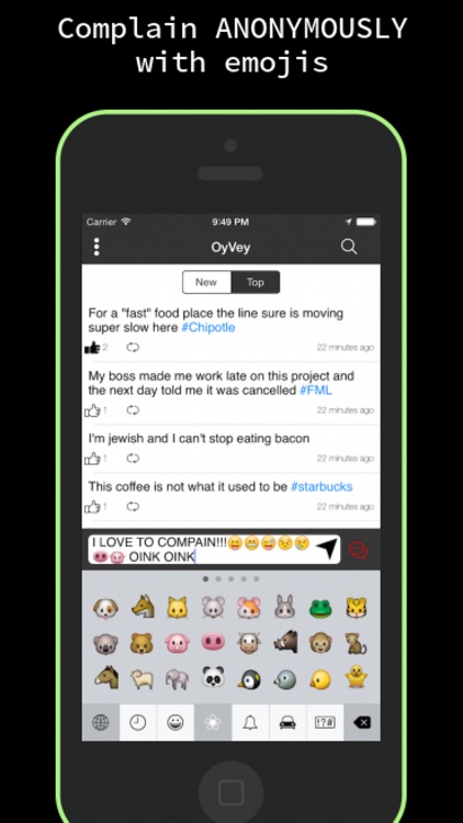 OyVey - Complain Anonymously About Everything
