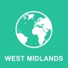 West Midlands, UK Offline Map : For Travel
