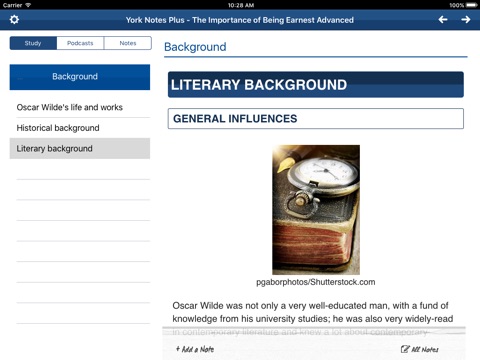 The Importance of Being Earnest York Notes Advanced for iPad screenshot 3