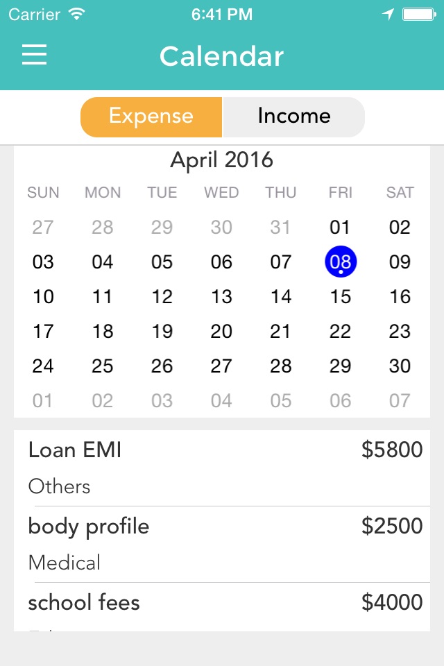 Expense Planner screenshot 3