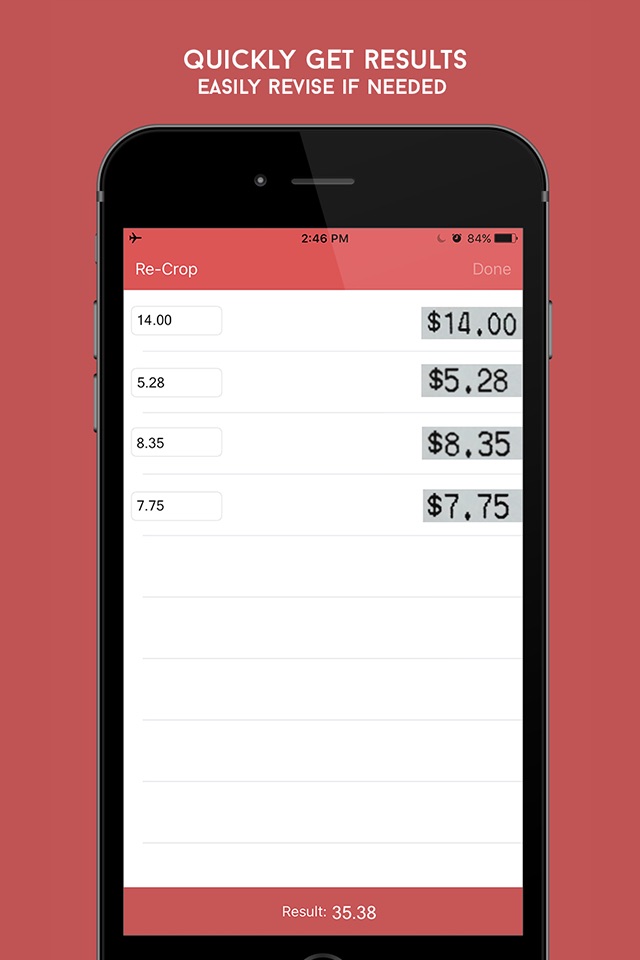 Camculator - Calculate Receipts Documents With Your Camera screenshot 2