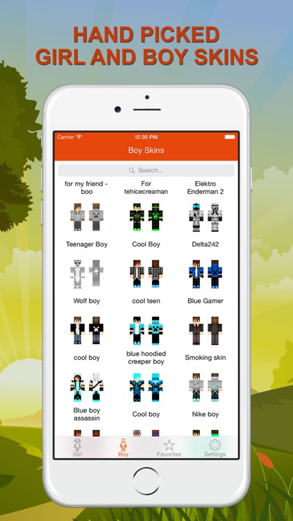 HD Boy & Girl Skins for Minecraft Pocket Edition