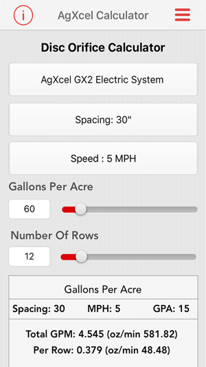 AgXcel Calculators