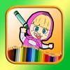 Painting and drawing masha and bear edition