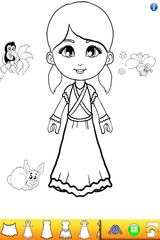 Paper Doll Coloring Book! screenshot 3