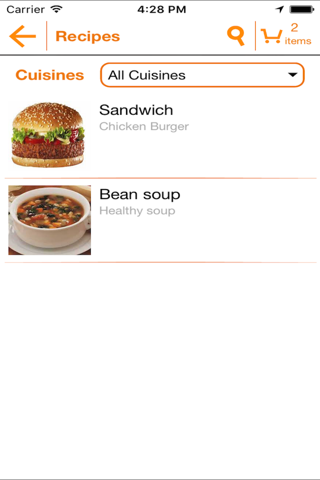 Healthy Food Hub screenshot 2