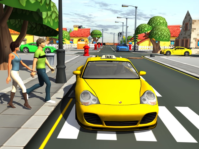 3d Taxi car driver Parking simulator free games