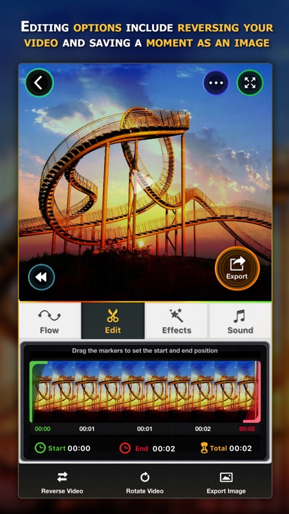 Flow Speed Control ● Camera and Video Editor
