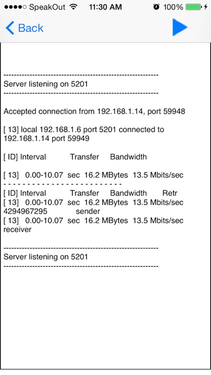 iPerf3 Lite Network Test Tool screenshot-3