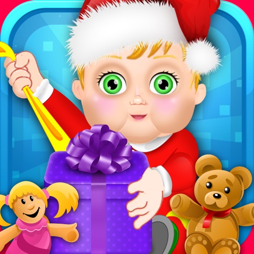 Crazy Santa Baby Shop - Winter Fun Baby Animal Shop Icon