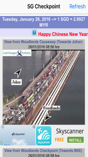 Singapore Checkpoint Traffic(圖1)-速報App