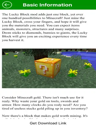 Captura 2 New Lucky Block Mod for Minecraft Game Free iphone