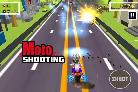 Moto Shooting - Free ( 3D Moto Bike Shooting & Racing Game ) screenshot 3