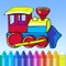 Train Coloring Book - Cute Drawing for Kids Free Games