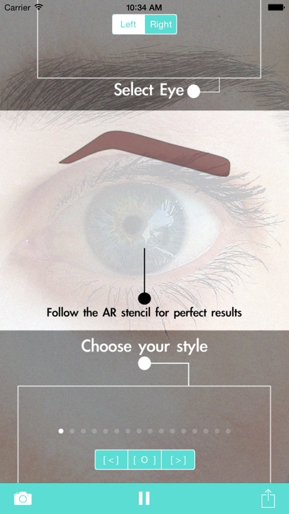 Eyebrow Shape Studio AR Mirror