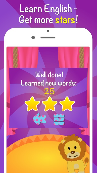 Circus English for kids beginners and adults Free - Learning language by fun vocabulary games! 1.1.0 IOS -