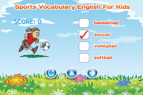 Sports Vocabulary English For Kids screenshot 2