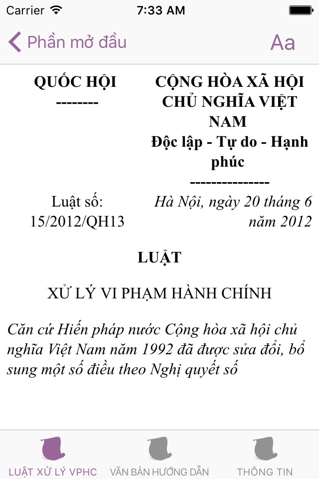 Luật Xử Lý Vi Phạm Hành Chính 2012 screenshot 2