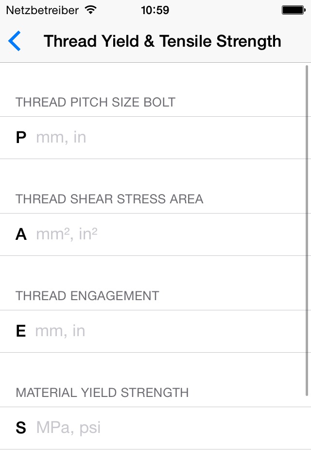 Bolt & Thread Calculators screenshot 4