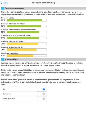 Examentraining Havo Economie screenshot 4