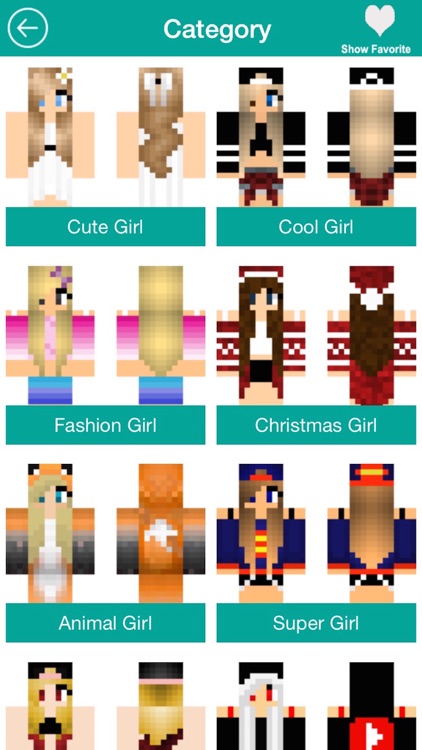 Free Girl Skins for Minecraft PE