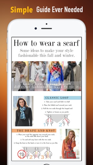 How to Tie a Scarf:Tips and Tutorial(圖2)-速報App