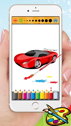 Sport Car Coloring Book Vẽ Xe cho mầm non trai