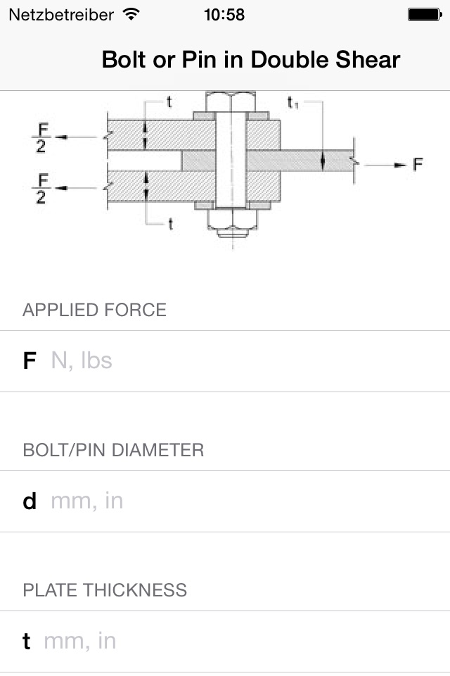 Bolt & Thread Calculators screenshot 2